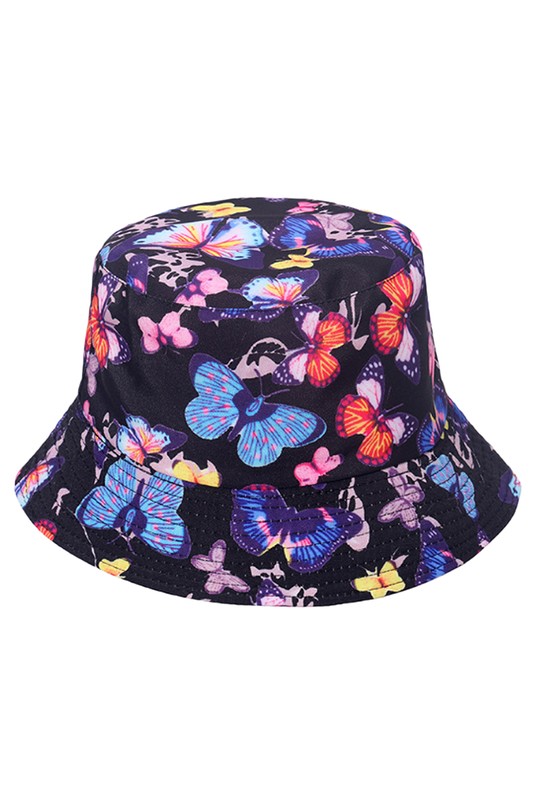 Butterfly Design Bucket Hat - Shopgirly